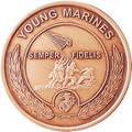 1 9/16" 12 Gauge Bright Copper Coin & Medallion